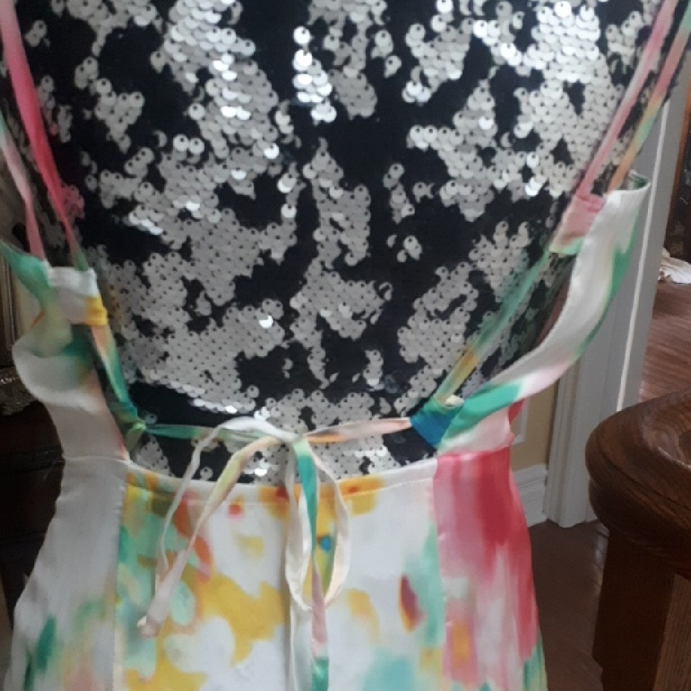 Zara One Shoulder Multicolor Dress - Picture 9 of 9